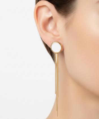 گوشواره زنانه قلم فلزي مدل earringmodern25