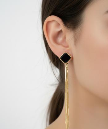 گوشواره زنانه قلم فلزي مدل earringmodern31