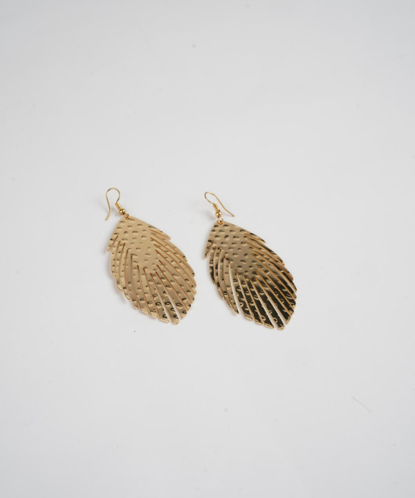 گوشواره زنانه قلم فلزی مدل earringMgold20 __D