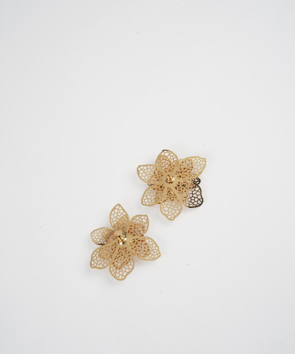 گوشواره زنانه قلم فلزی مدل earringMgold22 __D