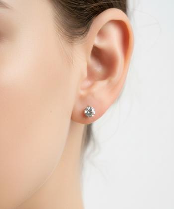 گوشواره زنانه قلم فلزي مدل earringmina01