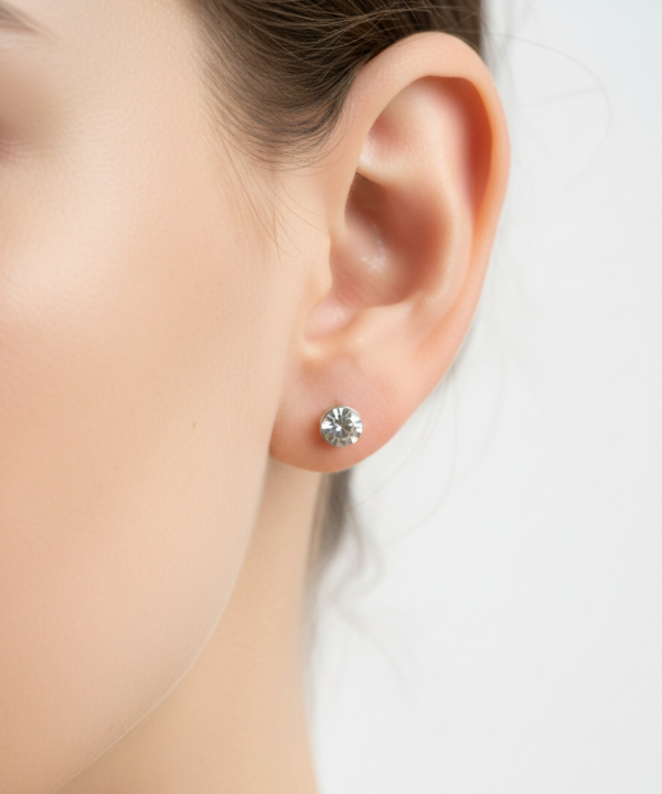گوشواره زنانه قلم فلزی مدل earringmina01 __AF