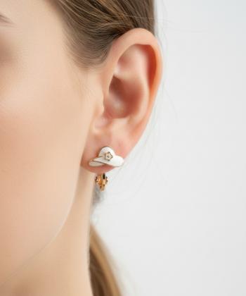 گوشواره زنانه قلم فلزي مدل earringmina02