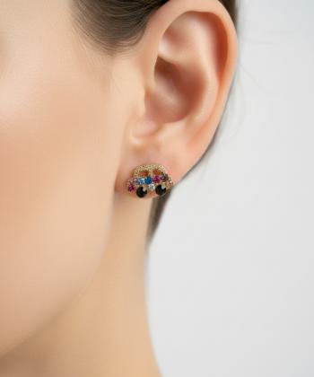 گوشواره زنانه قلم فلزي مدل earringcar