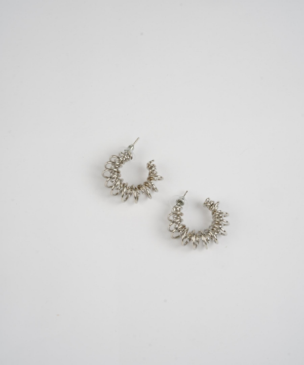 گوشواره زنانه قلم فلزی مدل earringMsilver23 __D