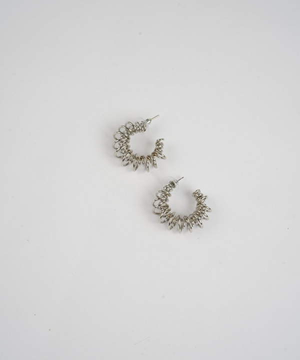 گوشواره زنانه قلم فلزی مدل earringMsilver23 __D