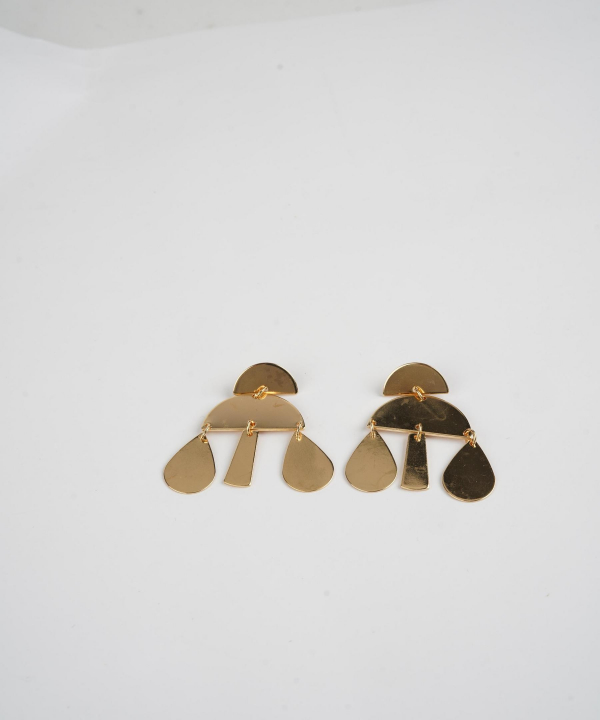 گوشواره زنانه قلم فلزی مدل earringMgold26 __D