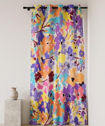 پرده قلم فلزي مدل CURTAINFLORA