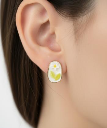 گوشواره زنانه قلم فلزي مدل earringminimal08