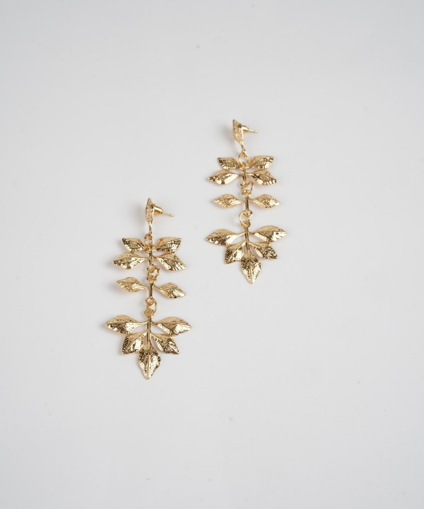 گوشواره زنانه قلم فلزی مدل earringMgold18 __D