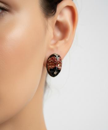 گوشواره زنانه قلم فلزي مدل earringNEGHAB05