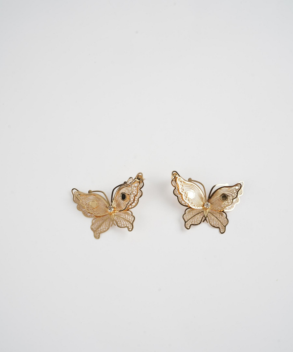 گوشواره زنانه قلم فلزی مدل earringMgold24 __D