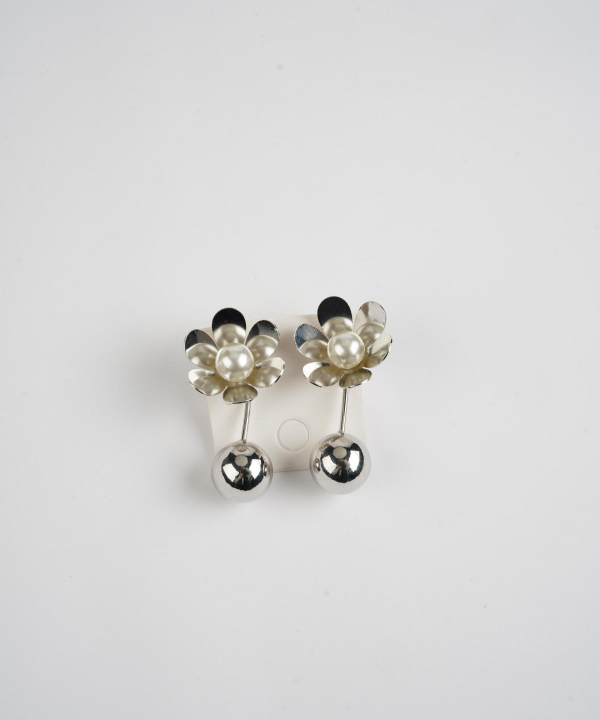 گوشواره زنانه قلم فلزی مدل earringsilver01 __D