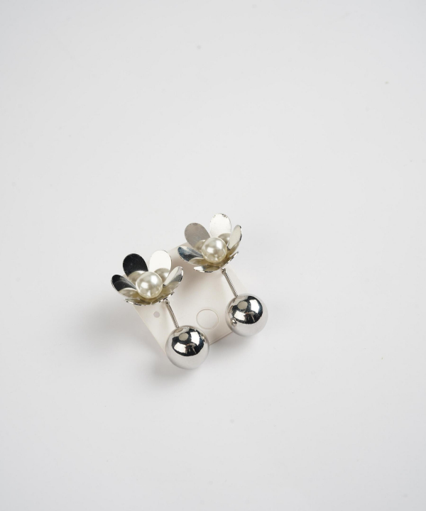 گوشواره زنانه قلم فلزی مدل earringsilver01 __D