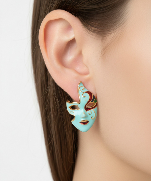 گوشواره زنانه قلم فلزي مدل earringNEGHAB04
