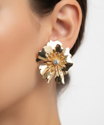 گوشواره زنانه قلم فلزي مدل earringmodern29