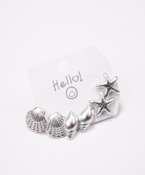 گوشواره زنانه قلم فلزی مدل PACKSILVER04 __D