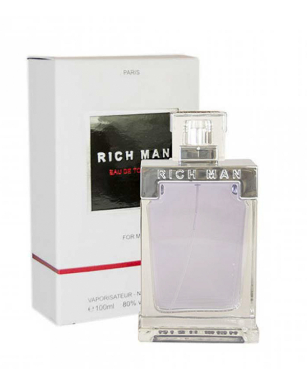 ادوتویلت مردانه پاریس بلو Paris Bleu مدل Rich Man حجم 100 میلی‌لیتر