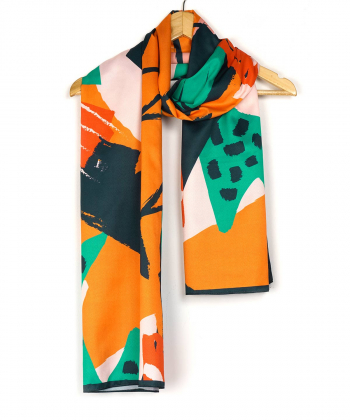 شال طرح دار زنانه آروما Aroma مدل 21302001