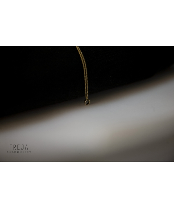 گردنبند طلا 18 عیار Freja مدل استوانه ای کوچک