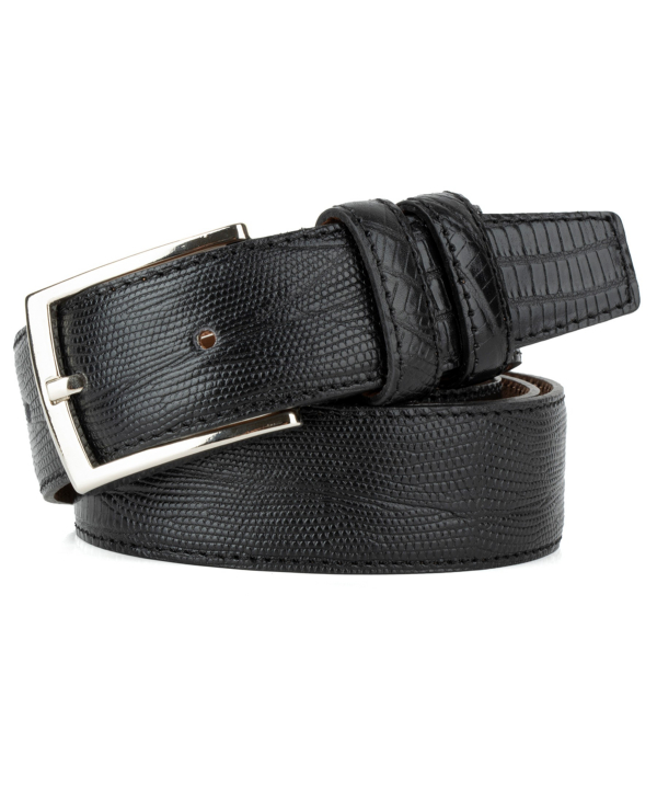 كمربند چرم طبيعي مردانه چرم كروكو مدل 3508 lizard
