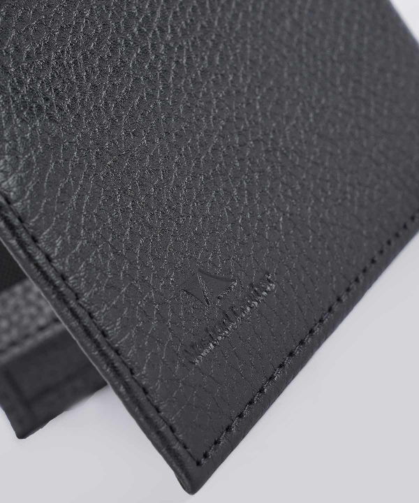 کیف پول چرم مردانه قهوه ای تیره چرم مشهدMashhad leather مدل D0243