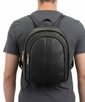 کوله پشتی چرم طبیعی نوین چرم Novin Leather مدل لیلیا