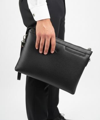 کیف دستی چرم طبیعی نوین چرم Novin Leather مدل آیکان