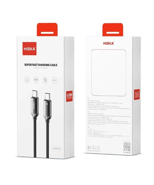كابل USB-C هيسكا مدل LX-801CC طول 1متر