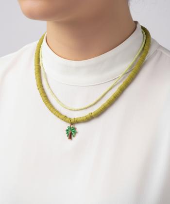 گردنبند زنانه قلم فلزي مدل necklace2L72