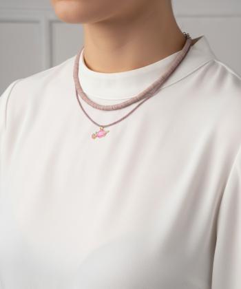 گردنبند زنانه قلم فلزي مدل necklace2L68