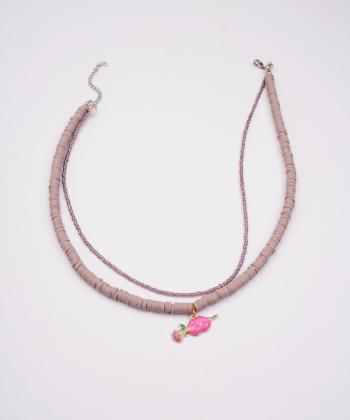 گردنبند زنانه قلم فلزي مدل necklace2L68