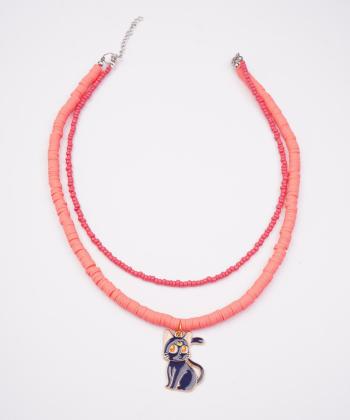 گردنبند زنانه قلم فلزي مدل necklace2L47
