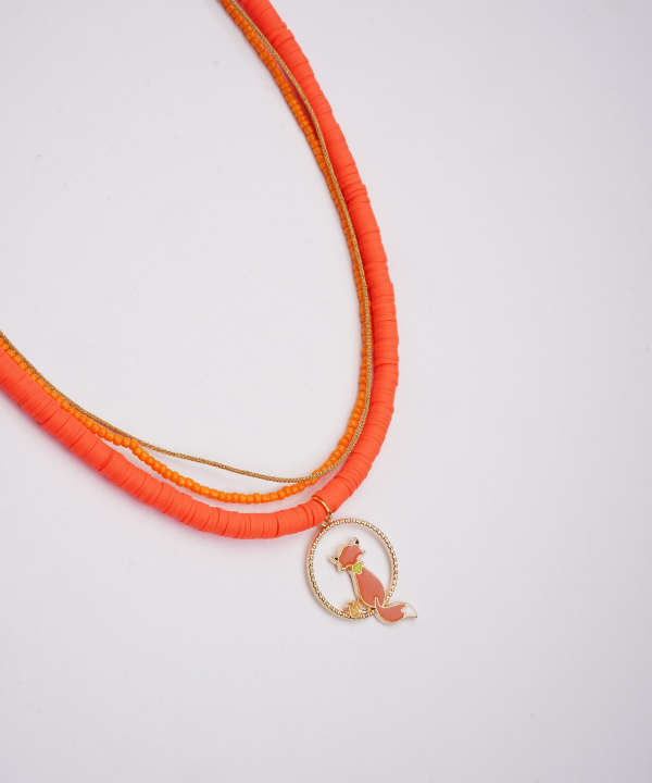 گردنبند زنانه قلم فلزی مدل necklace2L18 __D