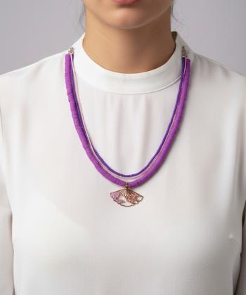 گردنبند زنانه قلم فلزي مدل necklace2L36