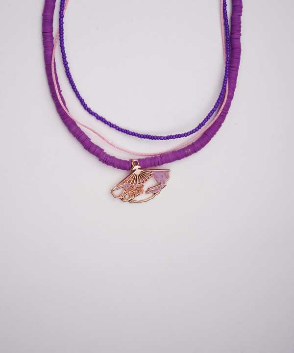 گردنبند زنانه قلم فلزی مدل necklace2L36 __D