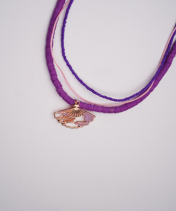 گردنبند زنانه قلم فلزی مدل necklace2L36 __D
