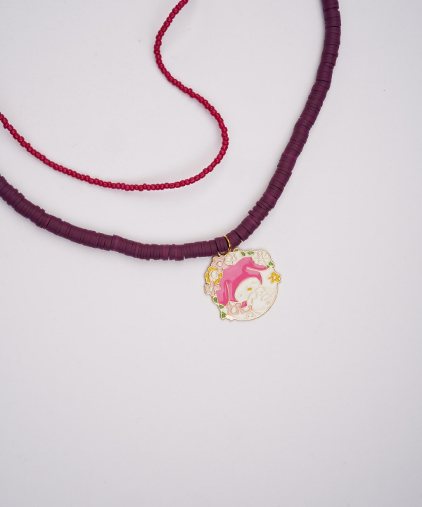 گردنبند زنانه قلم فلزی مدل necklace2L73 __D