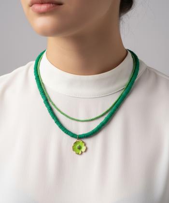 گردنبند زنانه قلم فلزي مدل necklace2L50