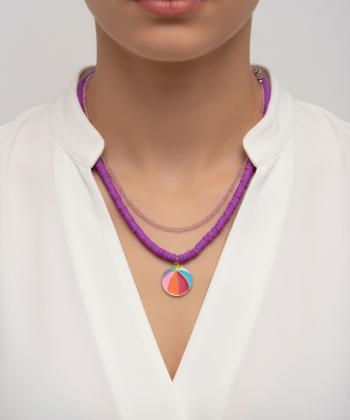 گردنبند زنانه قلم فلزي مدل necklace2L38