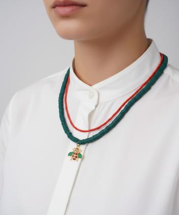 گردنبند زنانه قلم فلزي مدل necklace2L83