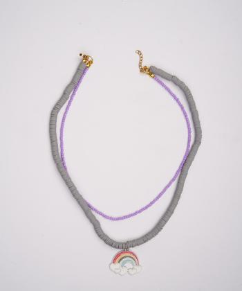 گردنبند زنانه قلم فلزي مدل necklace2L80