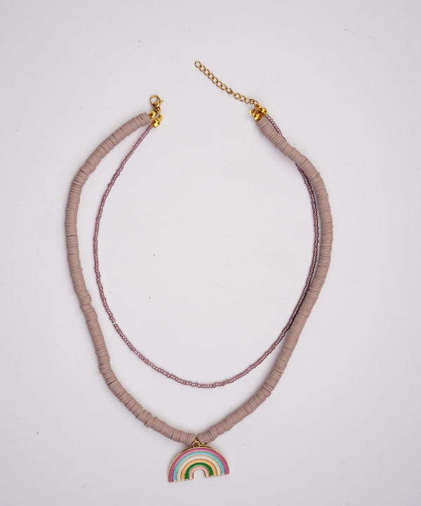 گردنبند زنانه قلم فلزی مدل necklace2L81 __D