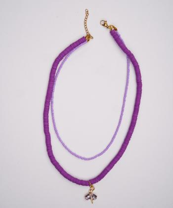 گردنبند زنانه قلم فلزي مدل necklace2L48