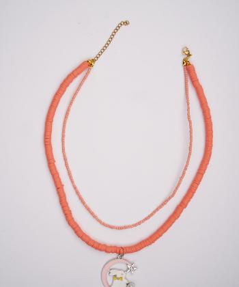 گردنبند زنانه قلم فلزي مدل necklace2L76
