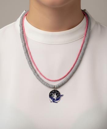 گردنبند زنانه قلم فلزي مدل necklace2L63