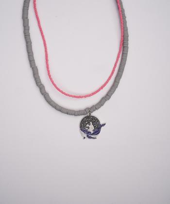 گردنبند زنانه قلم فلزي مدل necklace2L63