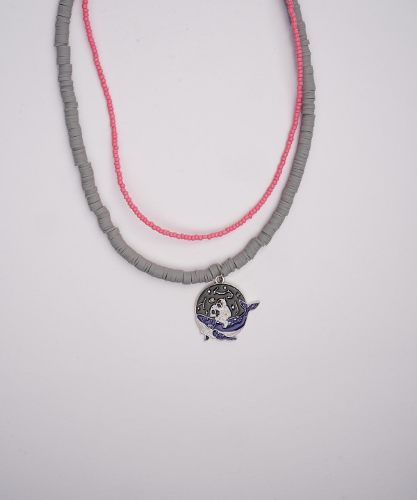 گردنبند زنانه قلم فلزی مدل necklace2L63 __D