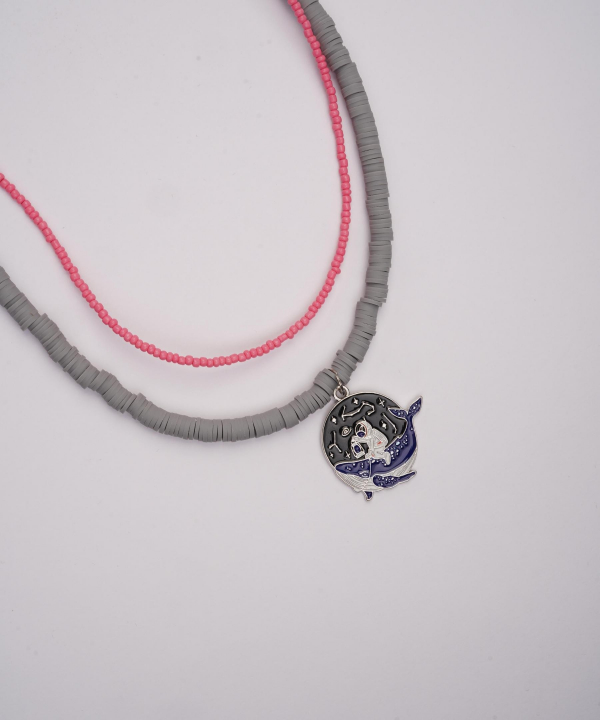 گردنبند زنانه قلم فلزی مدل necklace2L63 __D