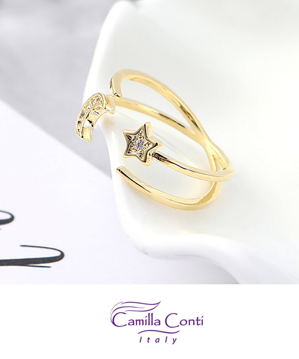 انگشتر زنانه نگین‌دار کامیلا کنتی Camilla Conti مدل 1103210106429